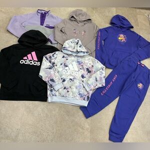 Girls NIKE/ADIDAS/UNDER ARMOUR/PATAGONIA Sweatshirts & Sweatpants, sz Large